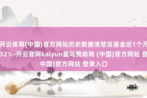 开云体育(中国)官方网站历史数据清楚该基金近1个月高潮4.32%-开云官网kaiyun皇马赞助商 (中国)官方网站 登录入口